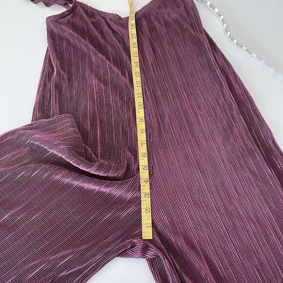 Anthropologie Floreat Willow Sleep Pajamas Pleated Cami Jumpsuit Sz XS - Picture 8 of 10